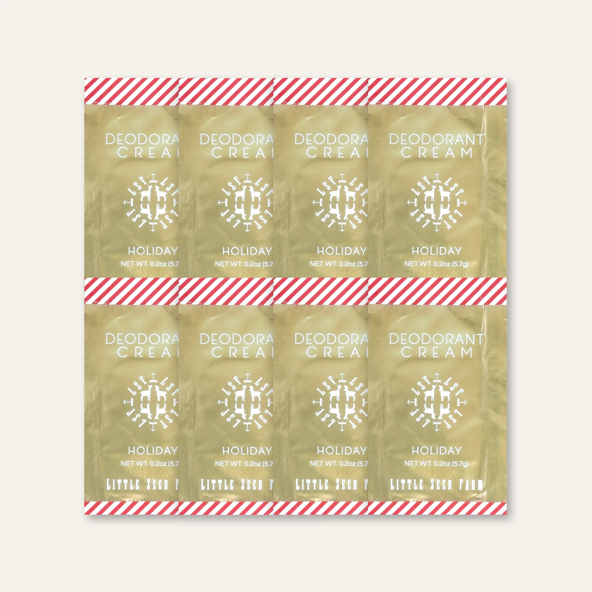 Travel Pack - Eight Organic Deodorant Cream Pouches - Image 10