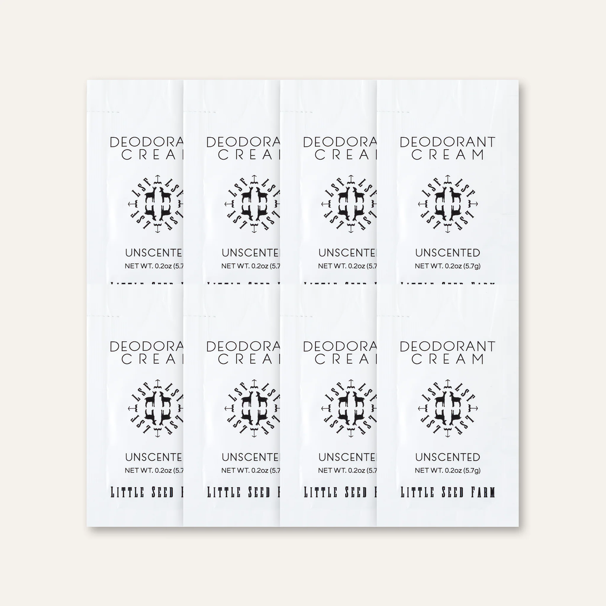 Travel Pack - Eight Organic Deodorant Cream Pouches - Image 13