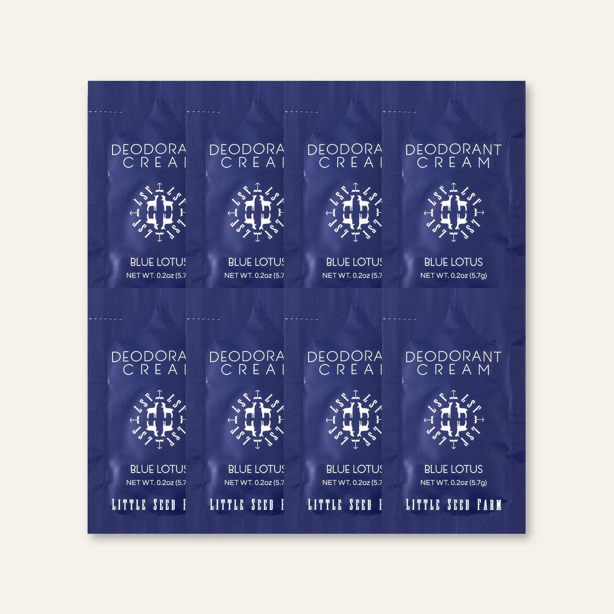 Travel Pack - Eight Organic Deodorant Cream Pouches - Image 6