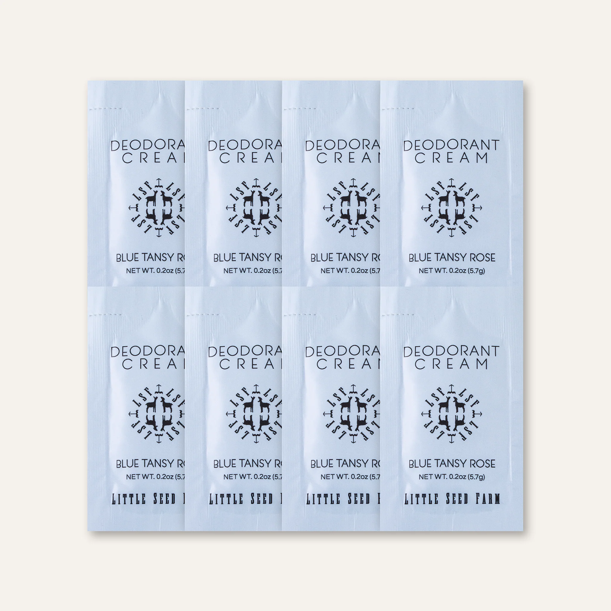 Travel Pack - Eight Organic Deodorant Cream Pouches - Image 7