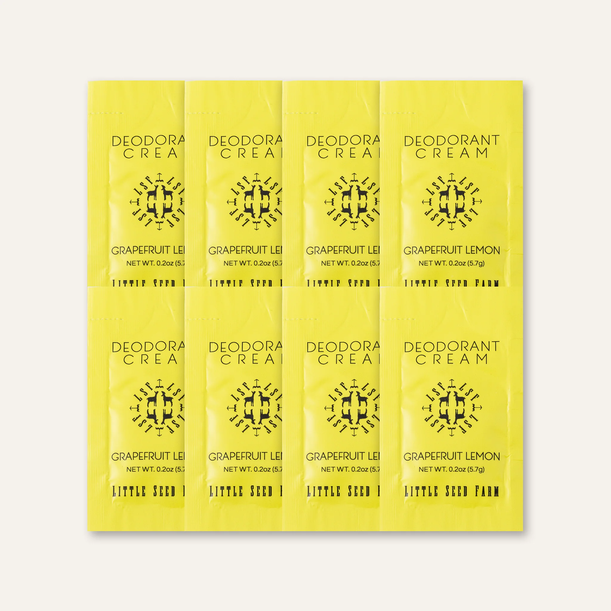 Travel Pack - Eight Organic Deodorant Cream Pouches - Image 9